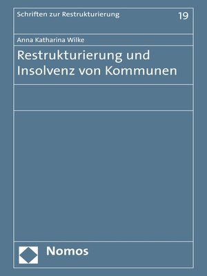 cover image of Restrukturierung und Insolvenz von Kommunen